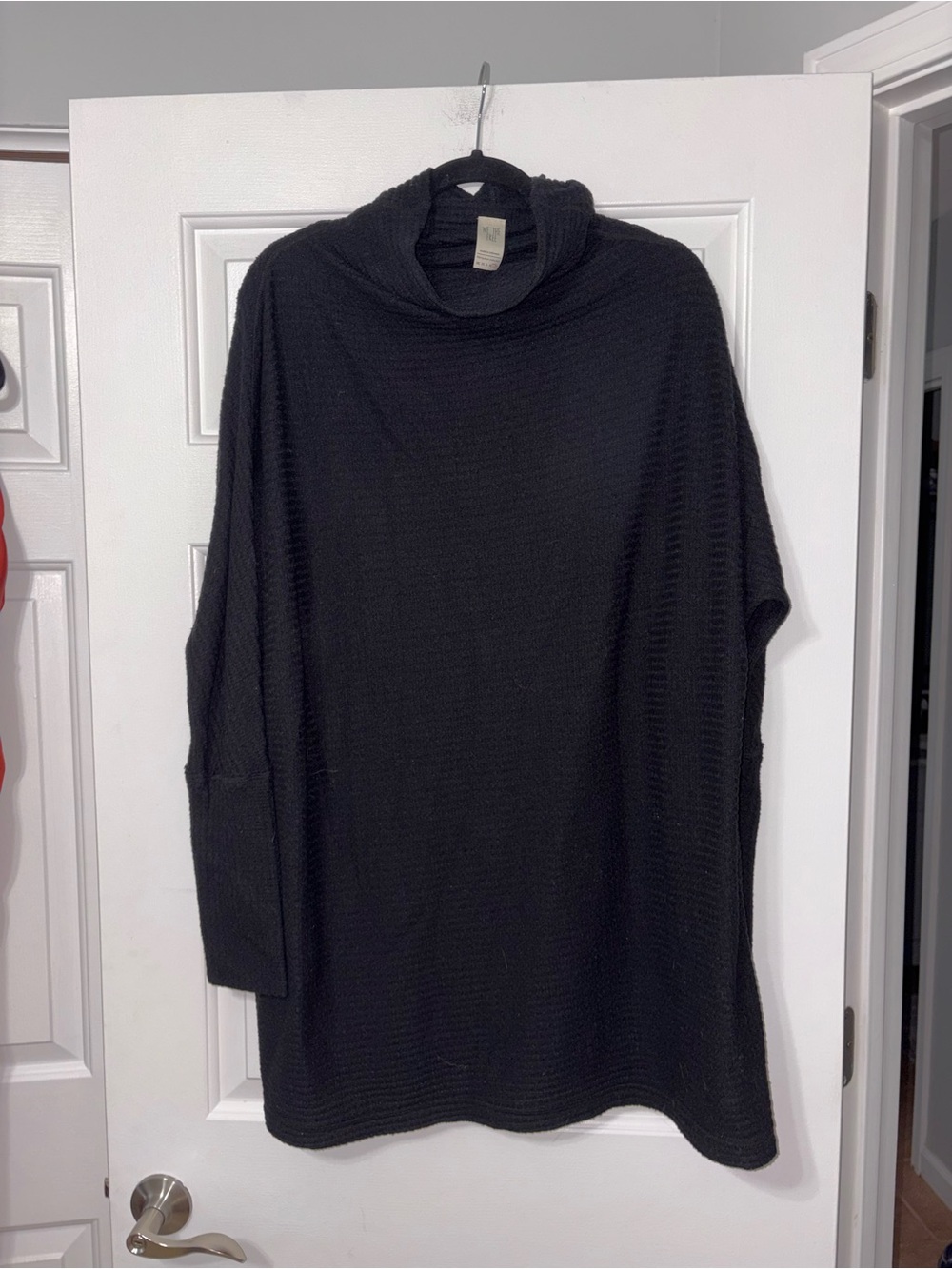 We The Free Black Long Sleeve Turtleneck Dress